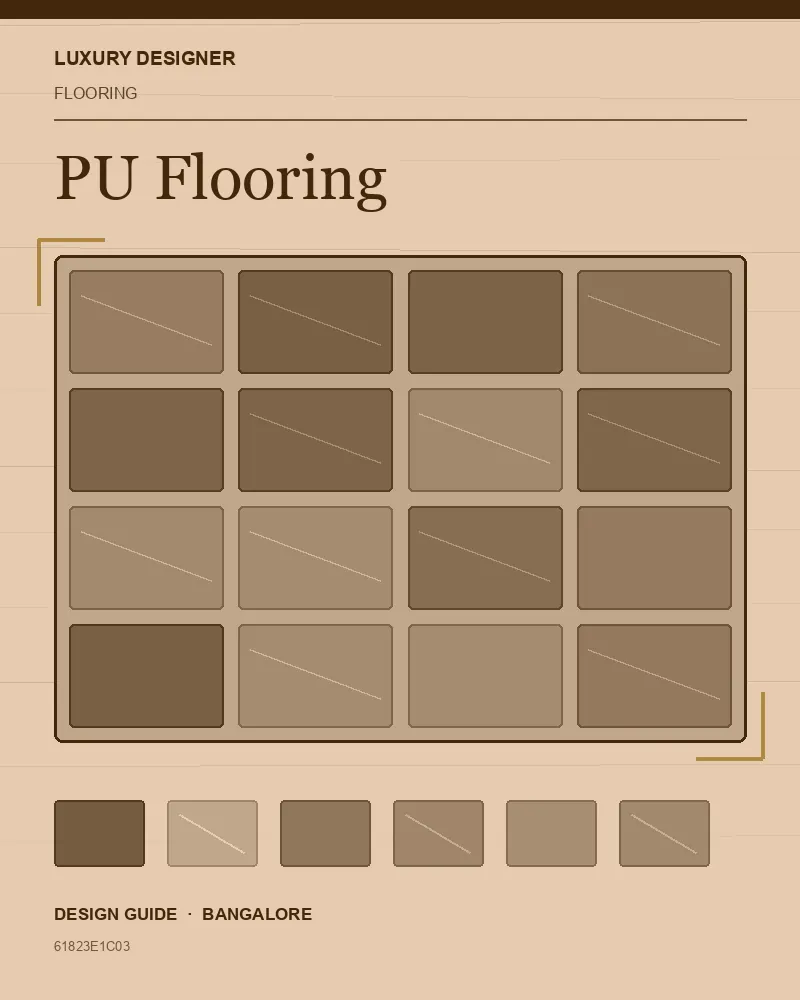 Original editorial cover for PU Flooring, an interior design guide for Indian homes