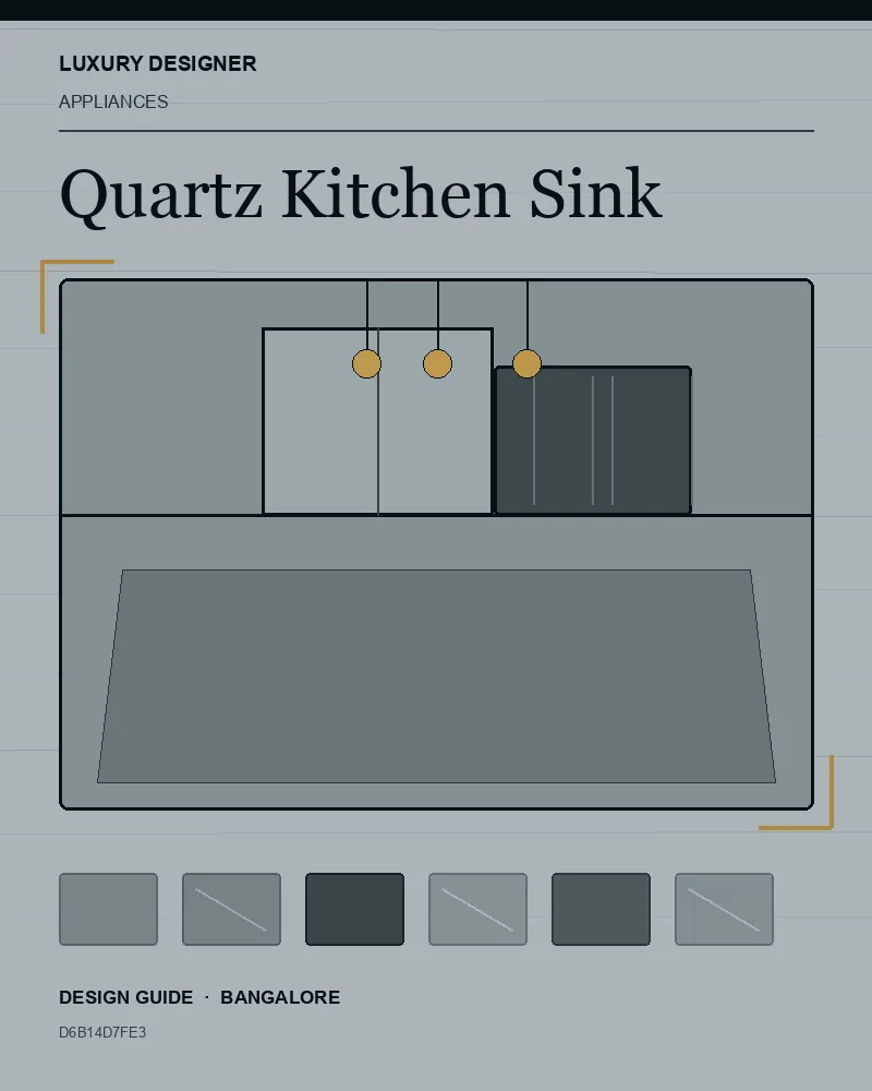 Original editorial cover for Quartz Kitchen Sink, an interior design guide for Indian homes