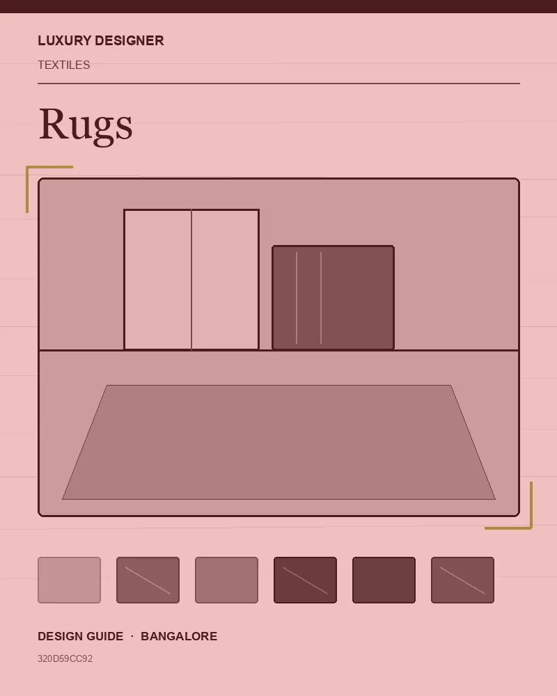 Original editorial cover for Rugs, an interior design guide for Indian homes