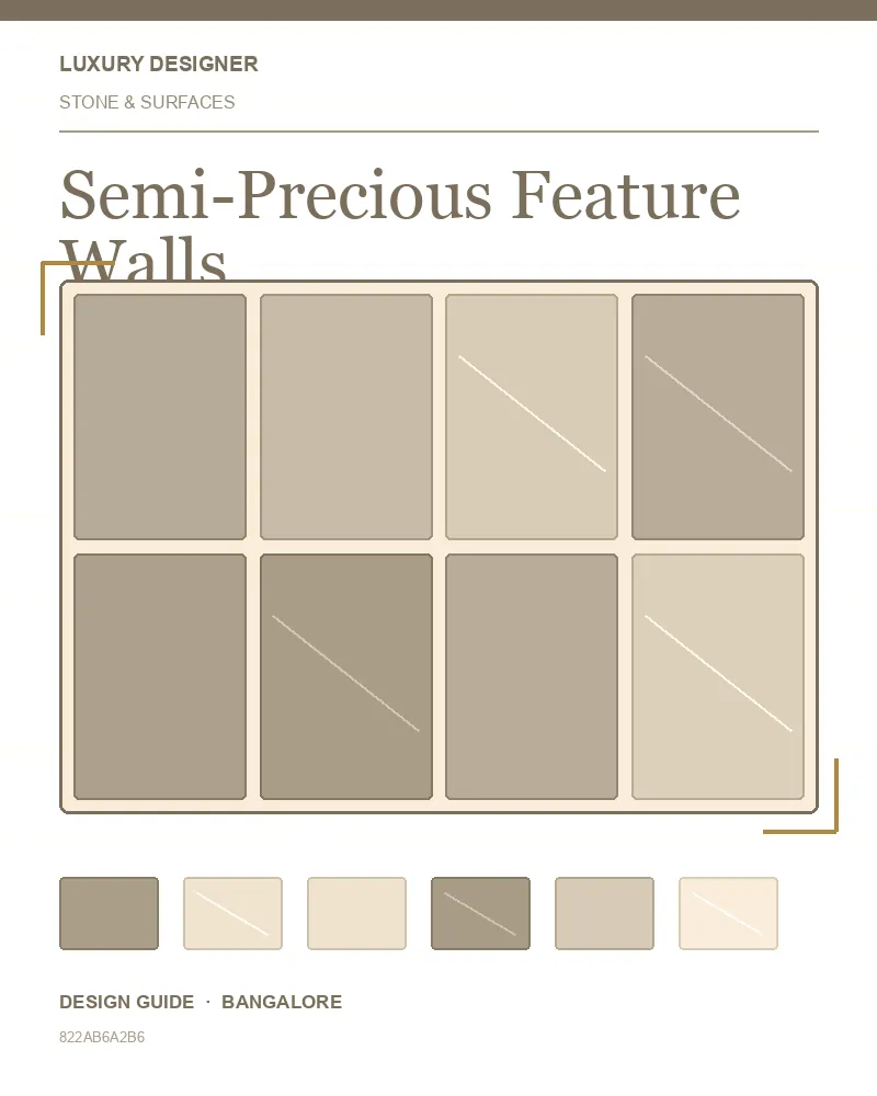 Original editorial cover for Semi-Precious Feature Walls, an interior design guide for Indian homes