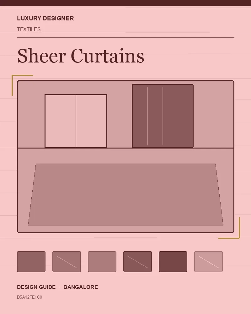 Original editorial cover for Sheer Curtains, an interior design guide for Indian homes