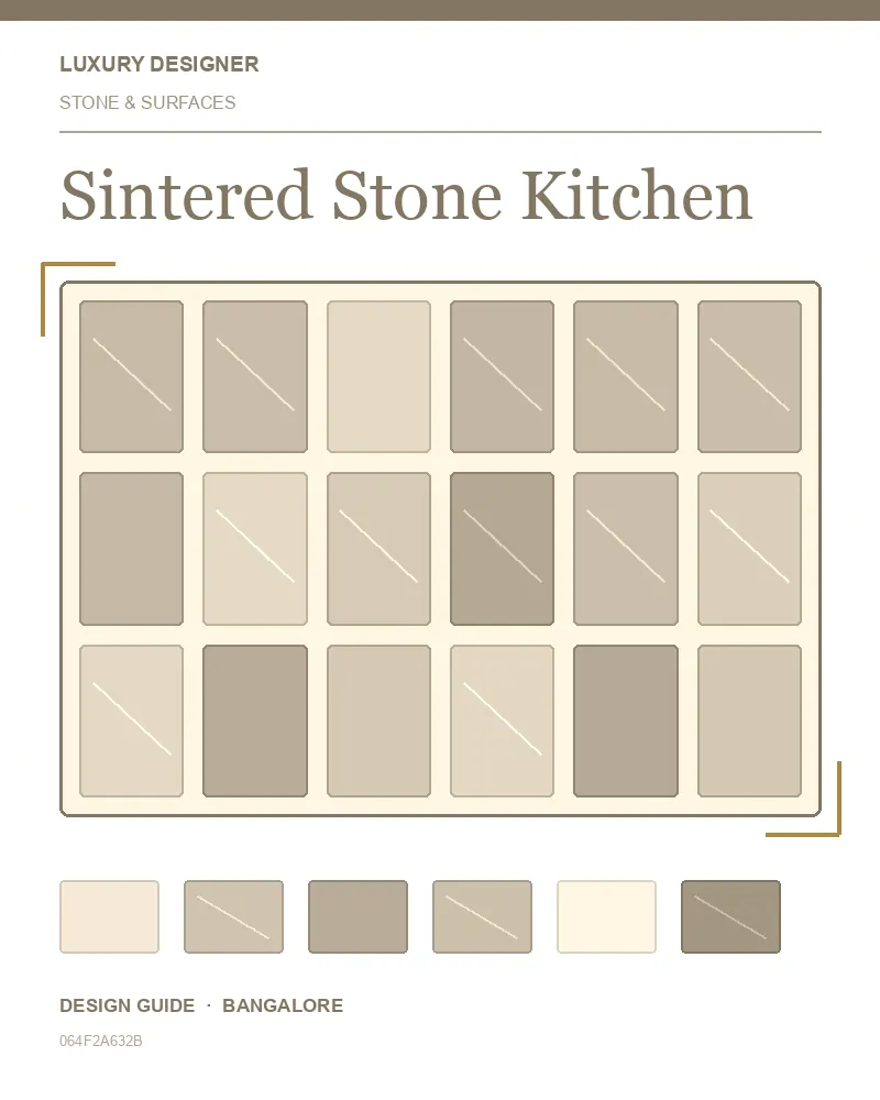 Original editorial cover for Sintered Stone Kitchen, an interior design guide for Indian homes