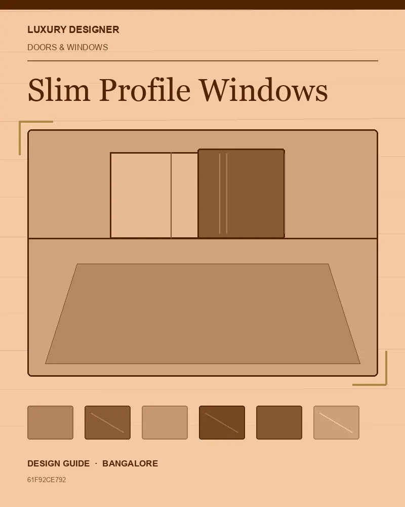 Original editorial cover for Slim Profile Windows, an interior design guide for Indian homes
