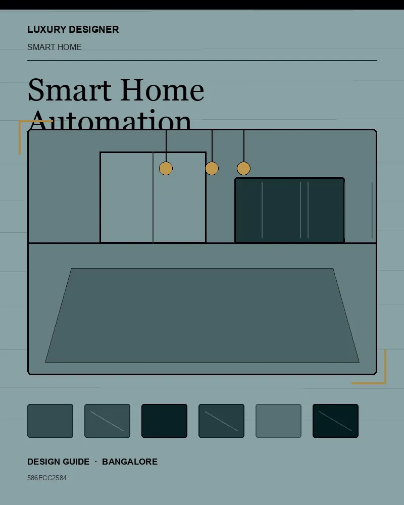 Original editorial cover for Smart Home Automation, an interior design guide for Indian homes