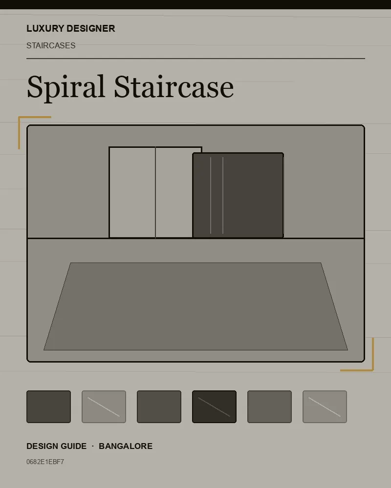 Original editorial cover for Spiral Staircase, an interior design guide for Indian homes