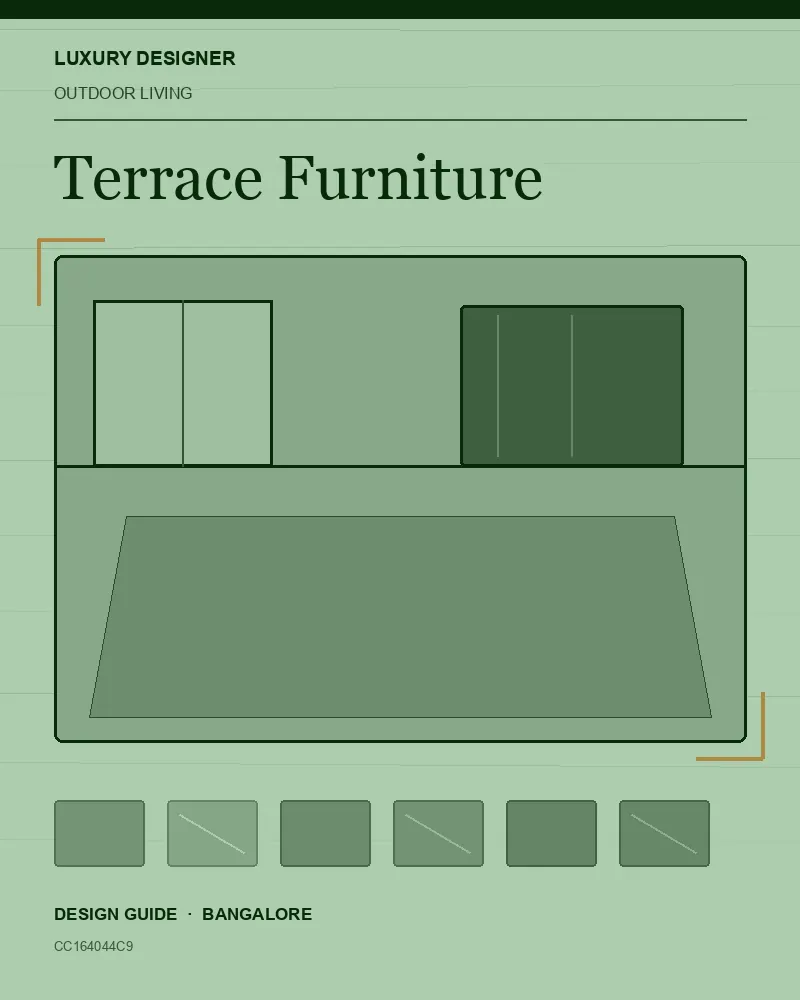 Original editorial cover for Terrace Furniture, an interior design guide for Indian homes