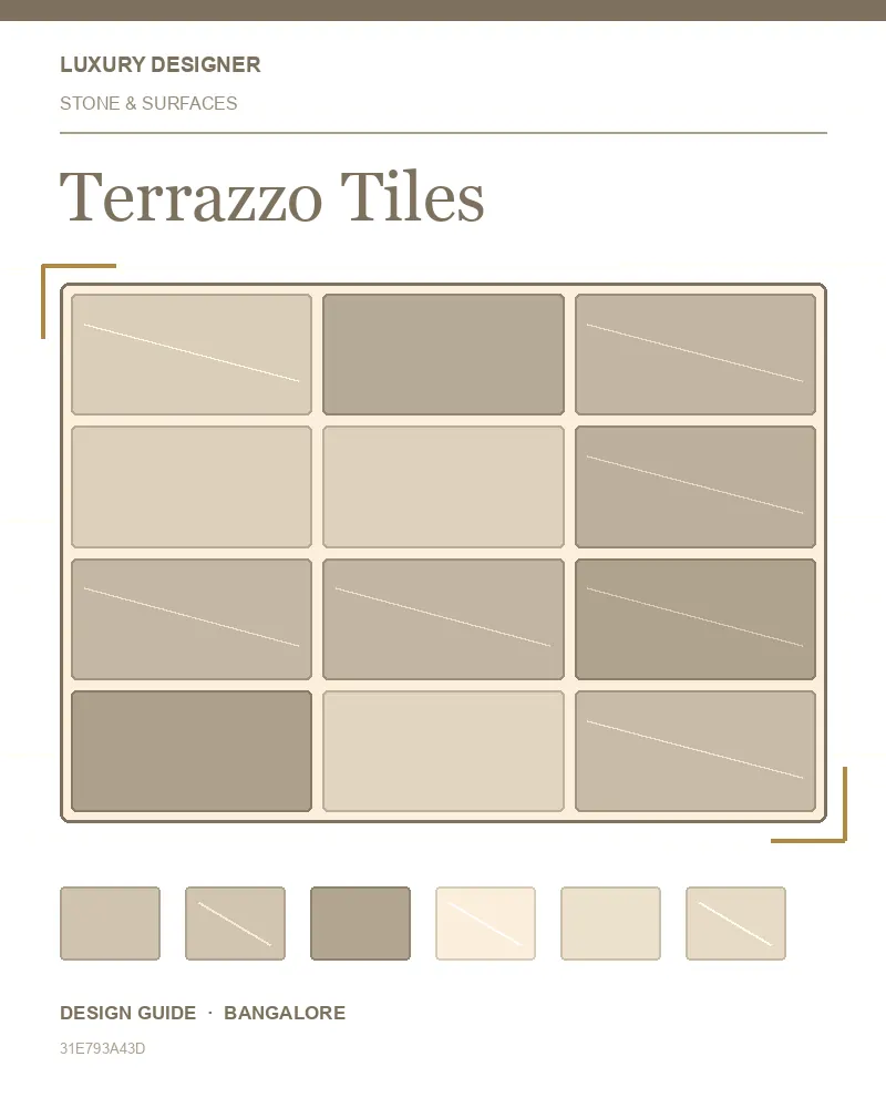 Original editorial cover for Terrazzo Tiles, an interior design guide for Indian homes