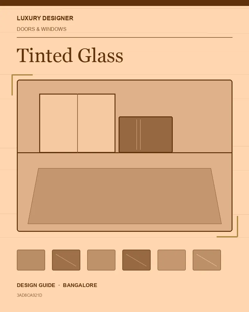 Original editorial cover for Tinted Glass, an interior design guide for Indian homes