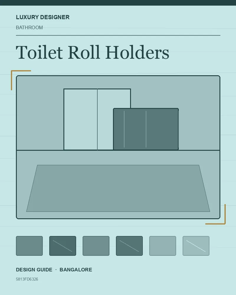 Original editorial cover for Toilet Roll Holders, an interior design guide for Indian homes