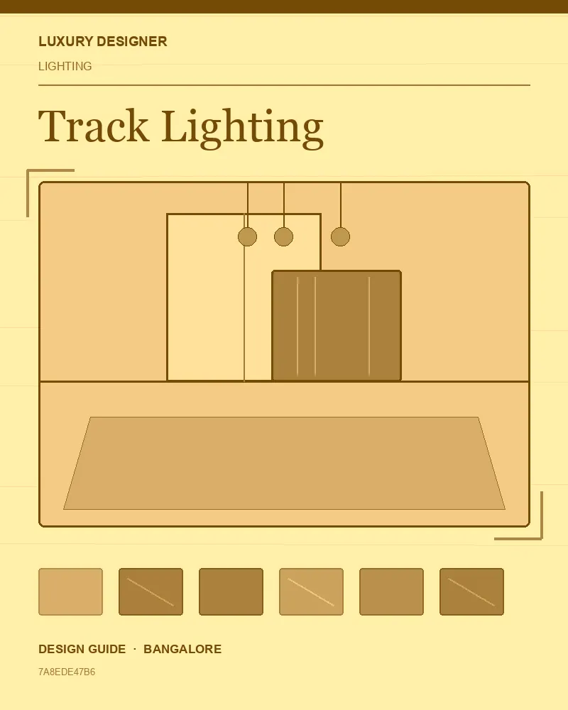 Original editorial cover for Track Lighting, an interior design guide for Indian homes