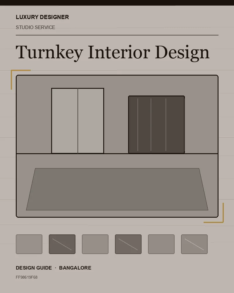 Original editorial cover for Turnkey Interior Design, an interior design guide for Indian homes