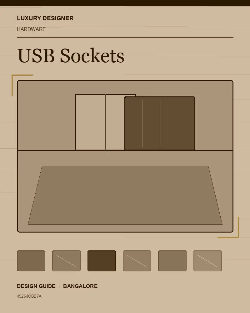 Original editorial cover for USB Sockets, an interior design guide for Indian homes