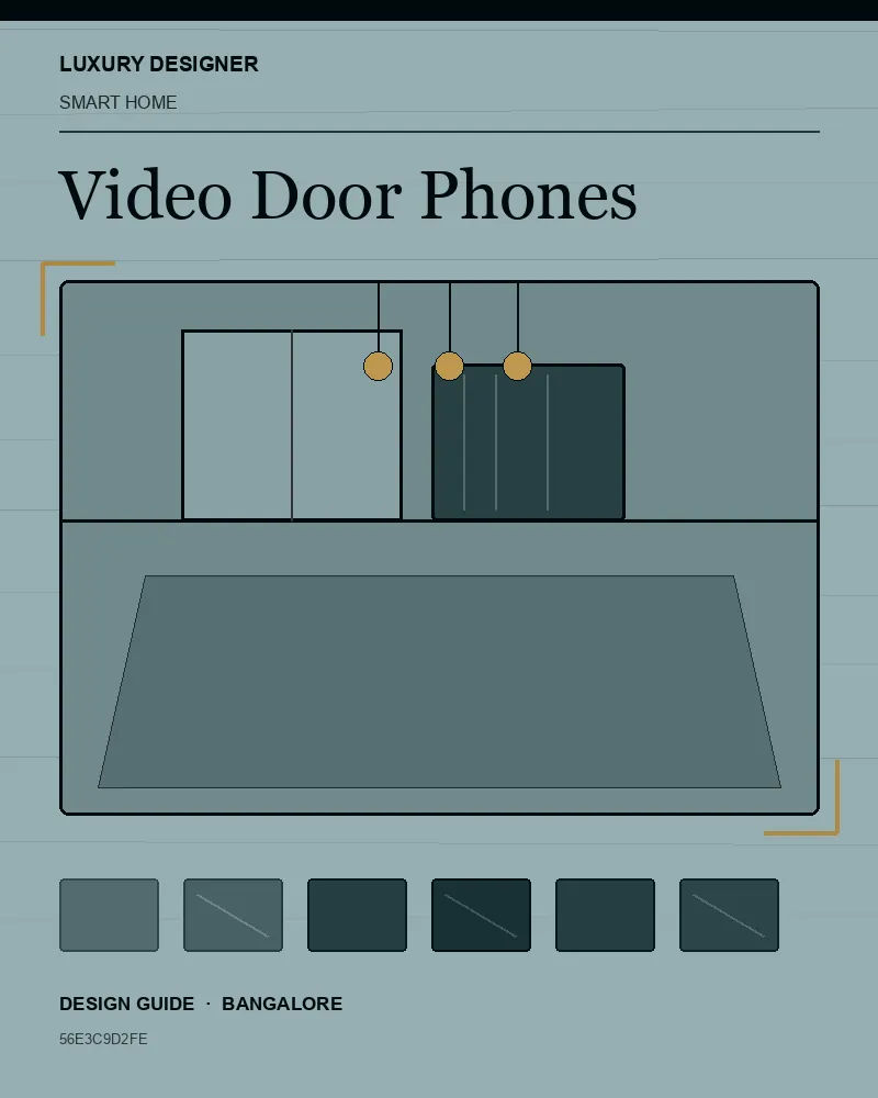 Original editorial cover for Video Door Phones, an interior design guide for Indian homes