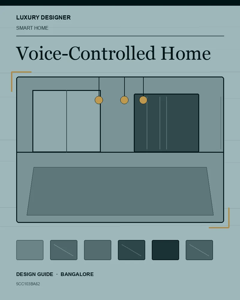 Original editorial cover for Voice-Controlled Home, an interior design guide for Indian homes