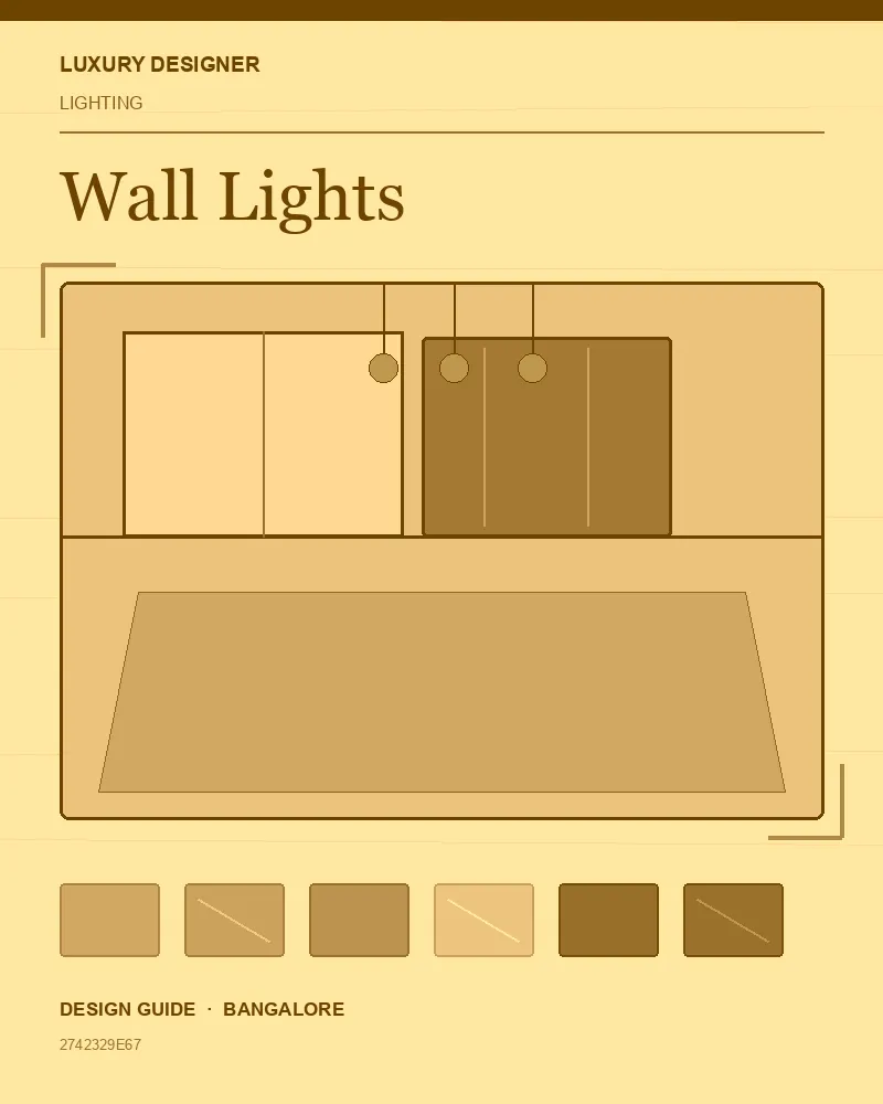 Original editorial cover for Wall Lights, an interior design guide for Indian homes