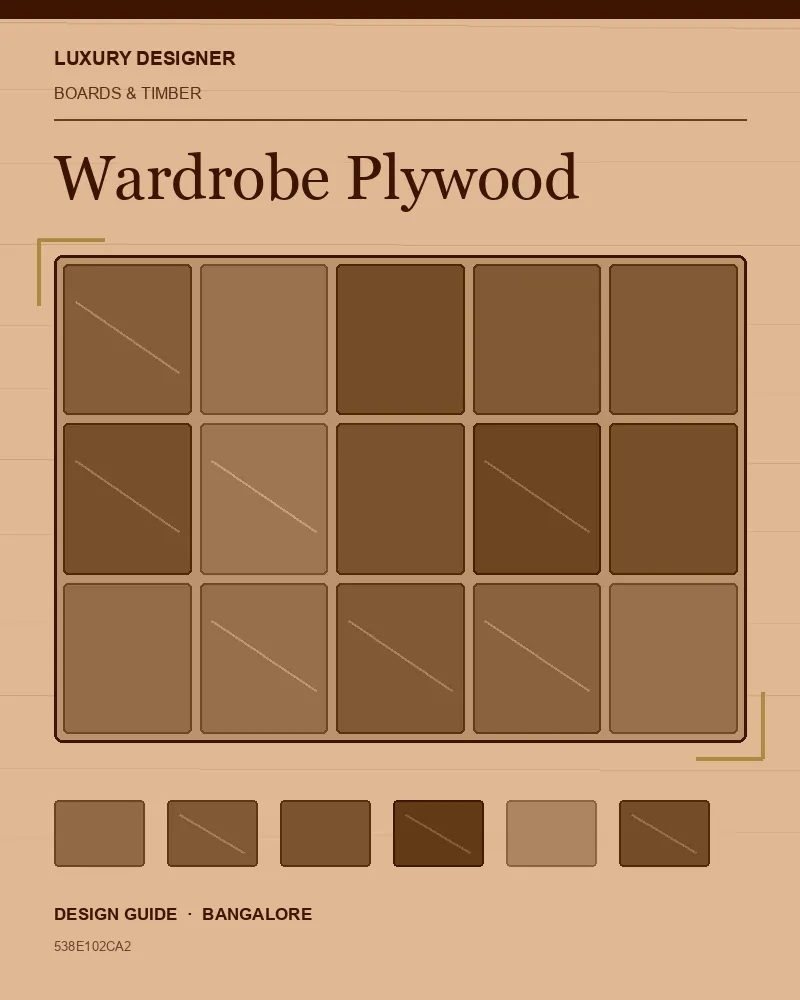 Original editorial cover for Wardrobe Plywood, an interior design guide for Indian homes