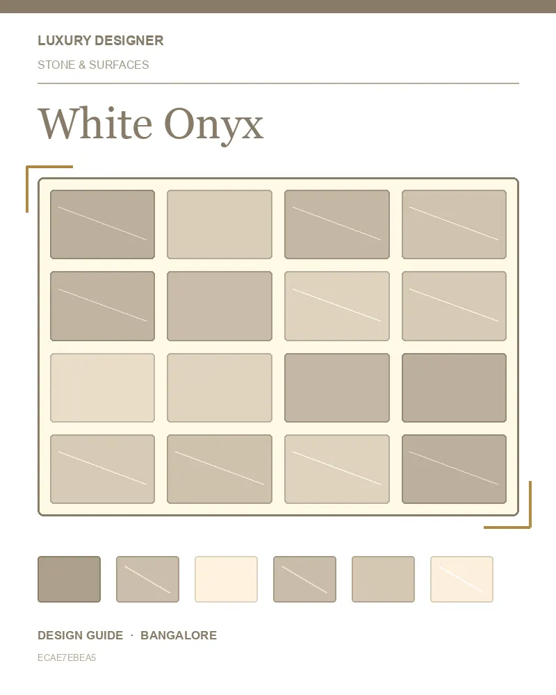 Original editorial cover for White Onyx, an interior design guide for Indian homes