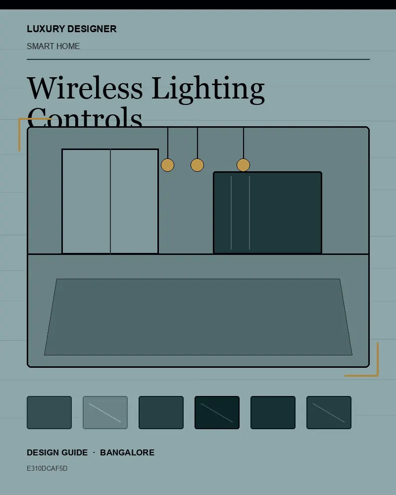 Original editorial cover for Wireless Lighting Controls, an interior design guide for Indian homes
