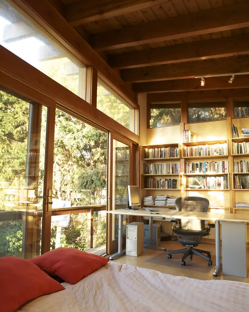 office interior in the Indo-Scandinavian style