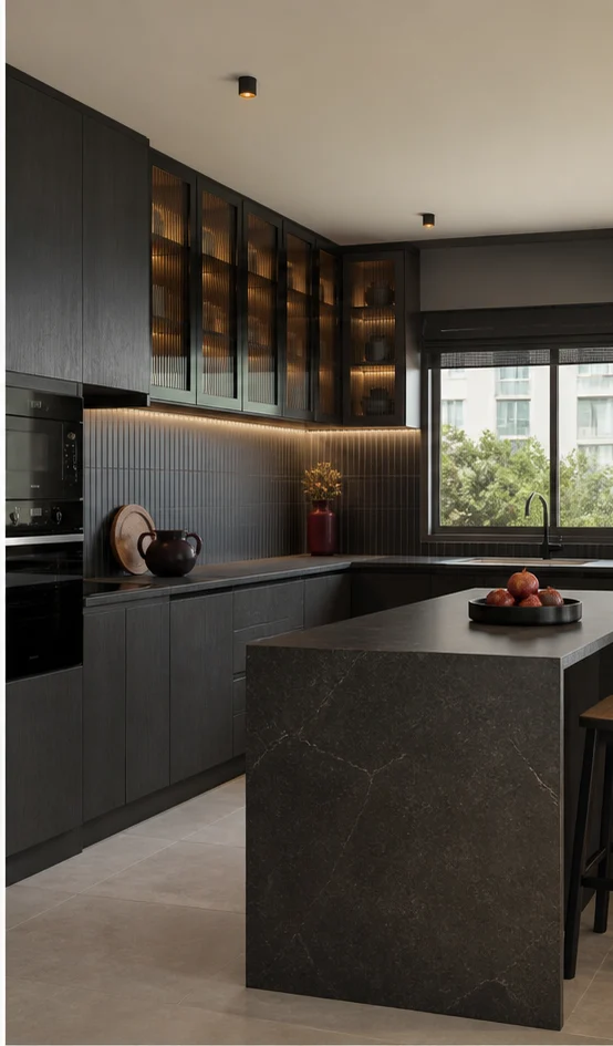 Modular Kitchen interior in the Bold Contemporary style