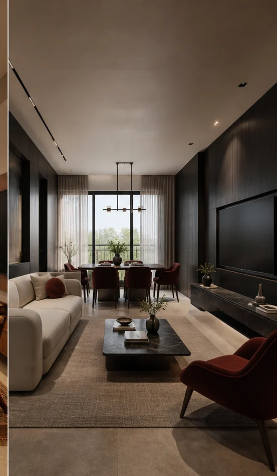 Bold interior in the Bold Contemporary style