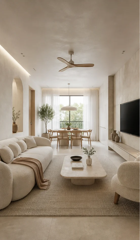 Minimal interior in the Serene Minimal style
