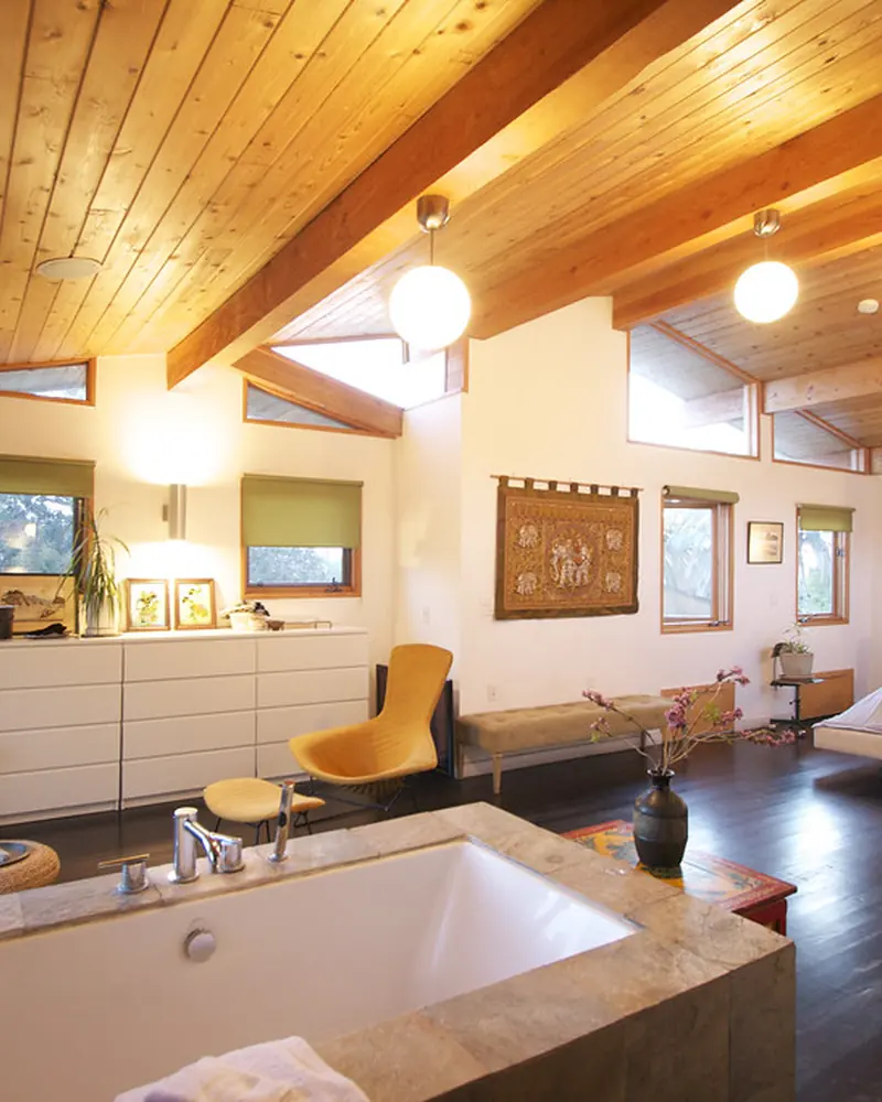 Master Bedroom interior in the Indo-Scandinavian style