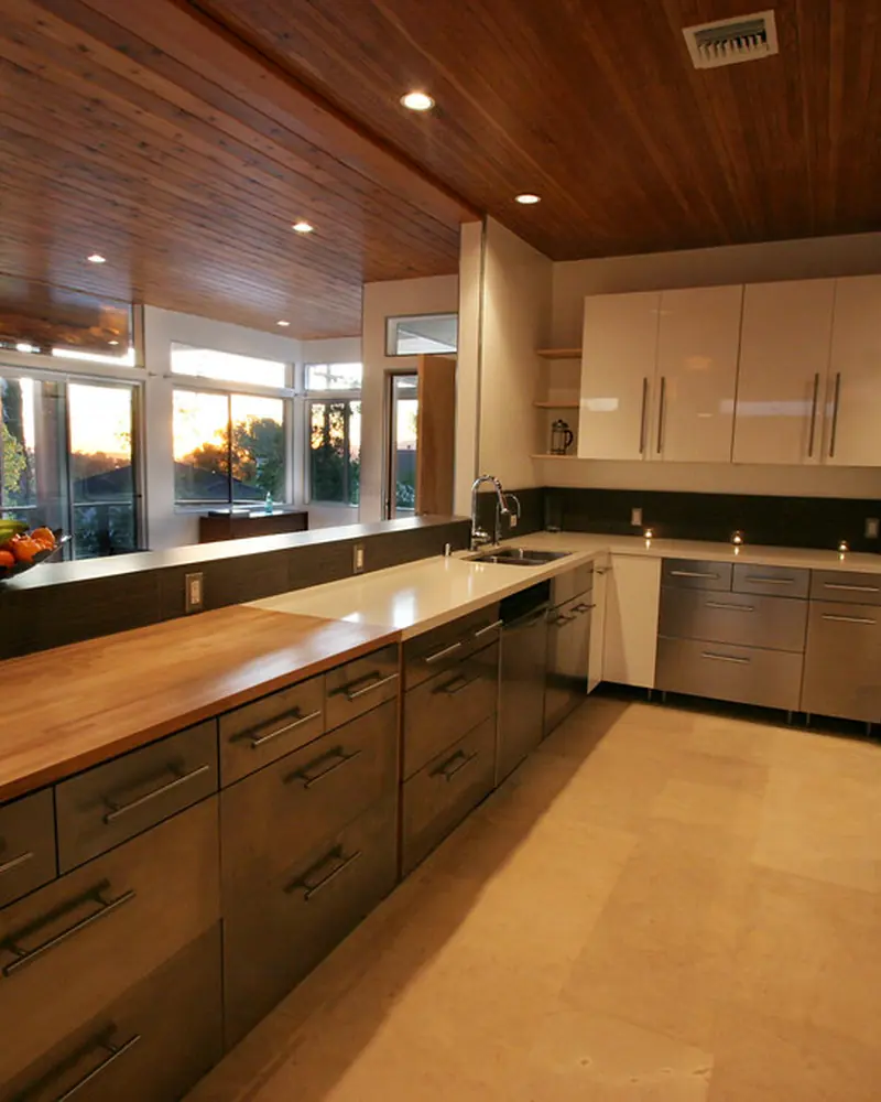 Modular Kitchen interior in the Indo-Scandinavian style