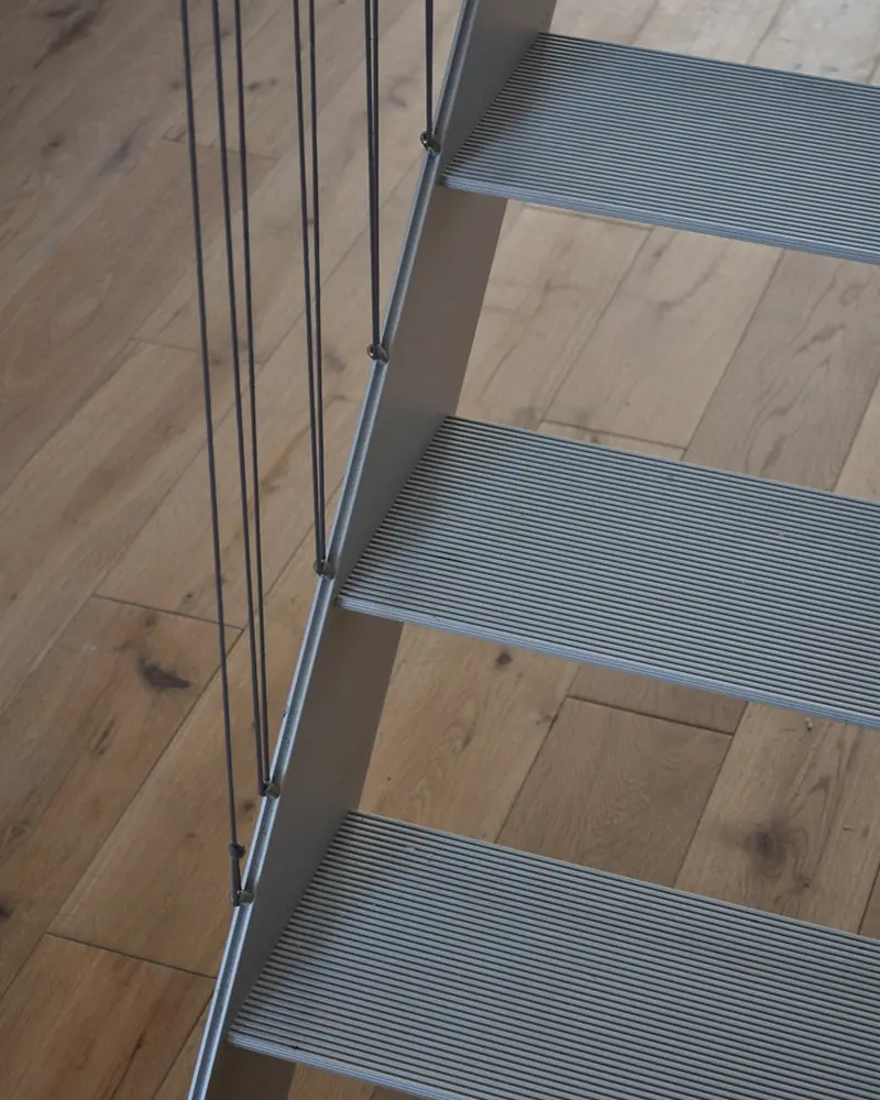 Staircase interior in the Indo-Scandinavian style