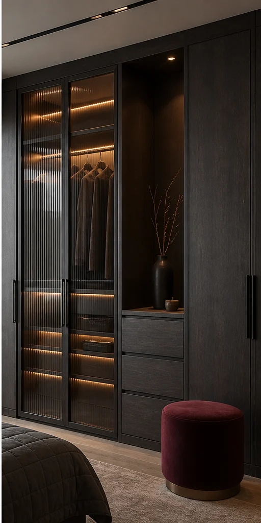 Wardrobe interior in the Bold Contemporary style