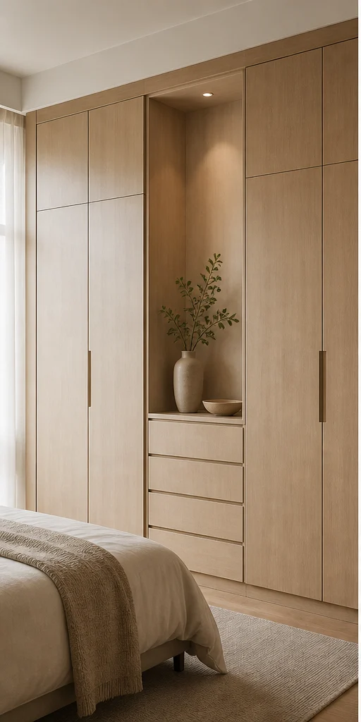 Wardrobe interior in the Serene Minimal style