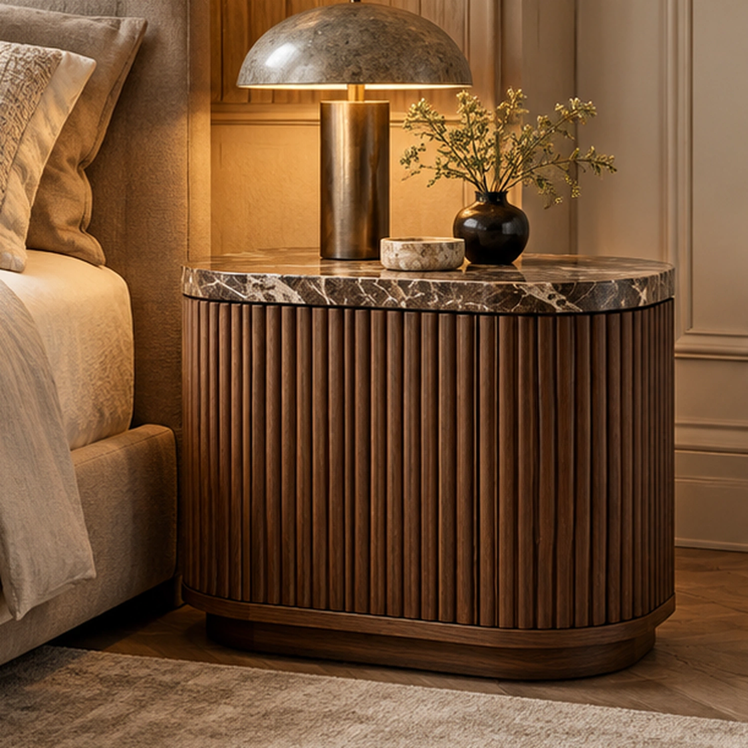 Bedside Tables interior in the Modern Heritage style