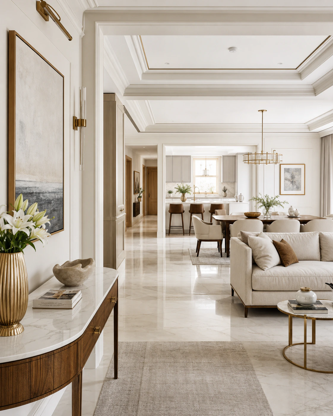 home interior in the Classic Luxe style