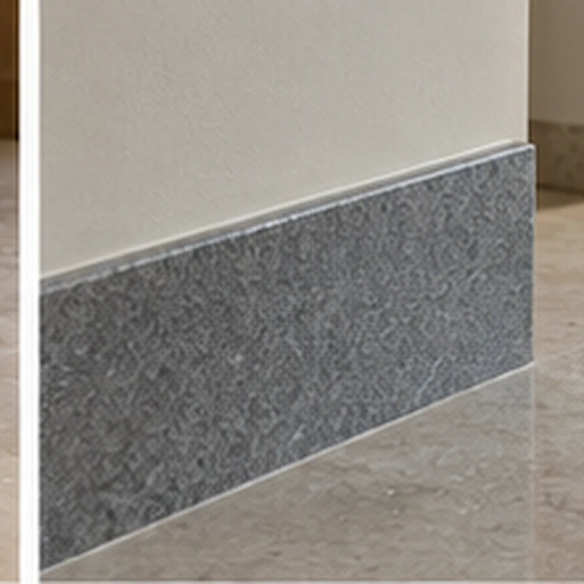 Honed Grey Granite Skirting detail