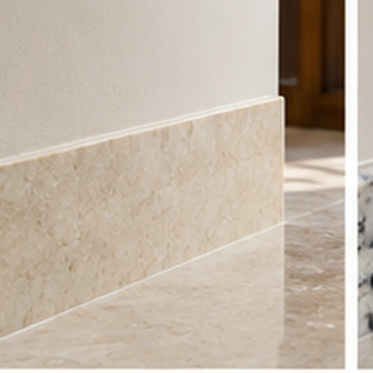 Ivory Cream Granite Skirting detail