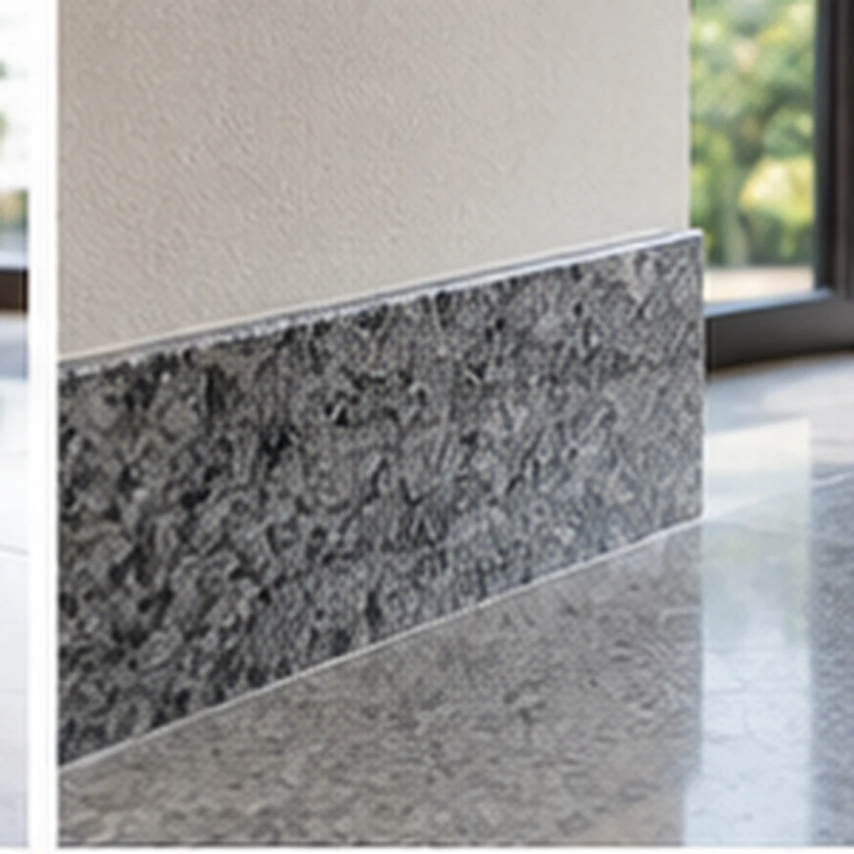 Steel Grey Granite Skirting detail
