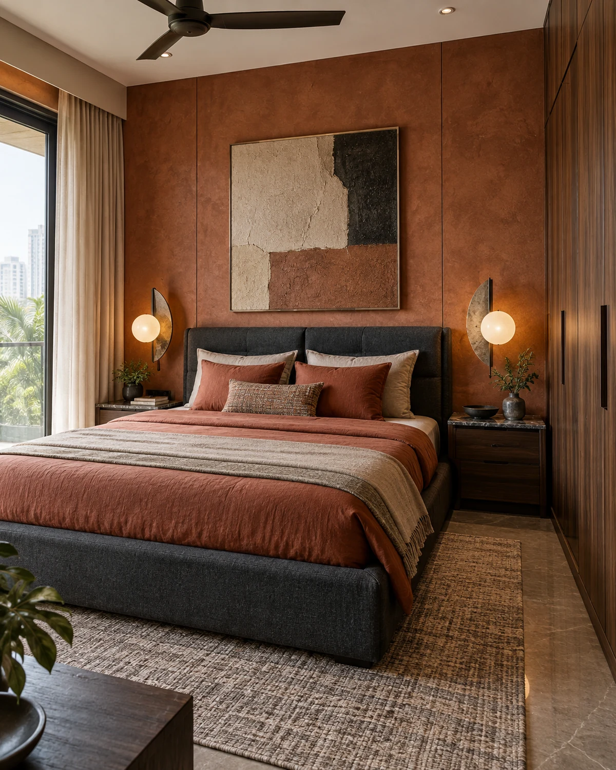 Guest Bedroom in the Bold Contemporary style