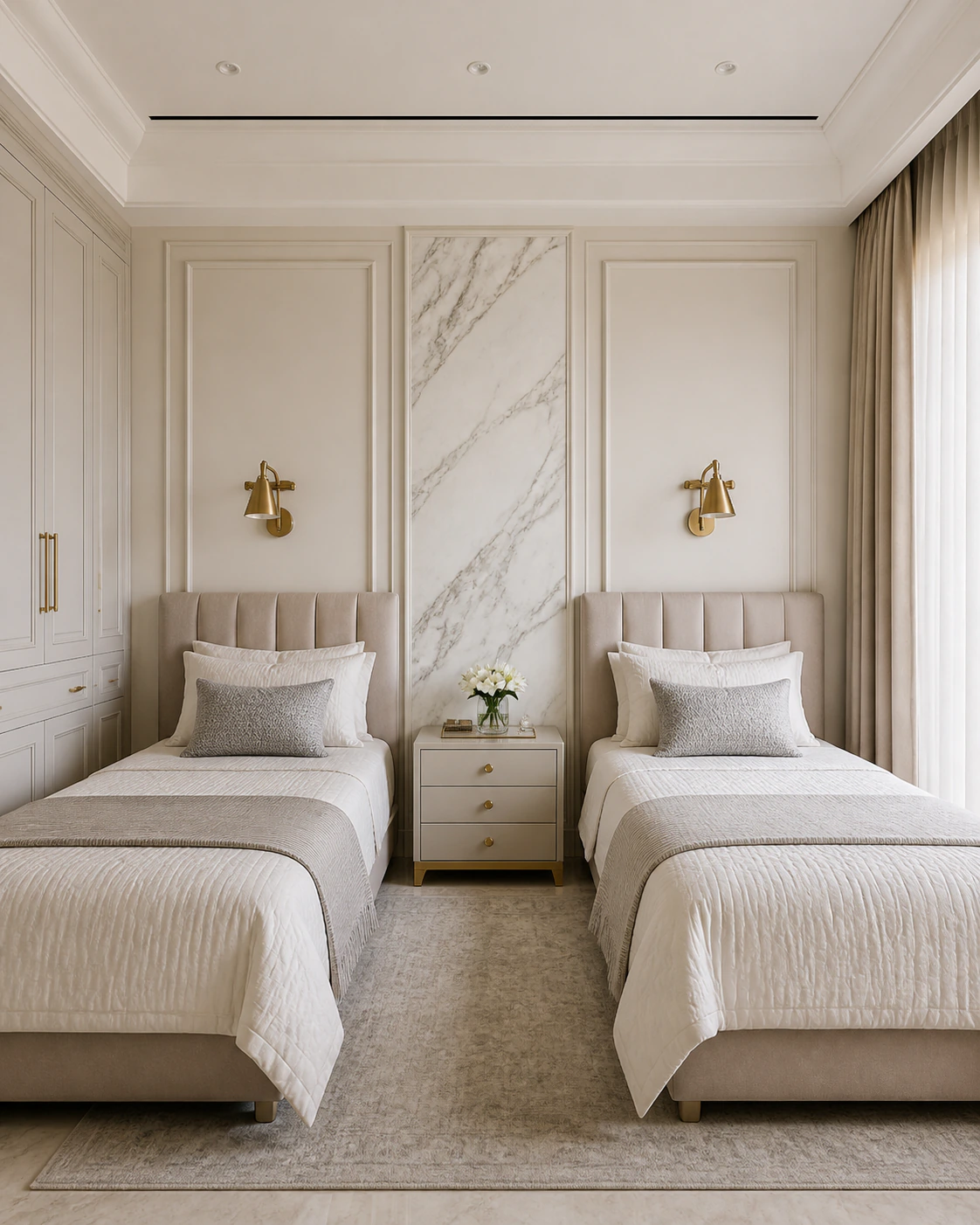 Guest Bedroom interior in the Classic Luxe style