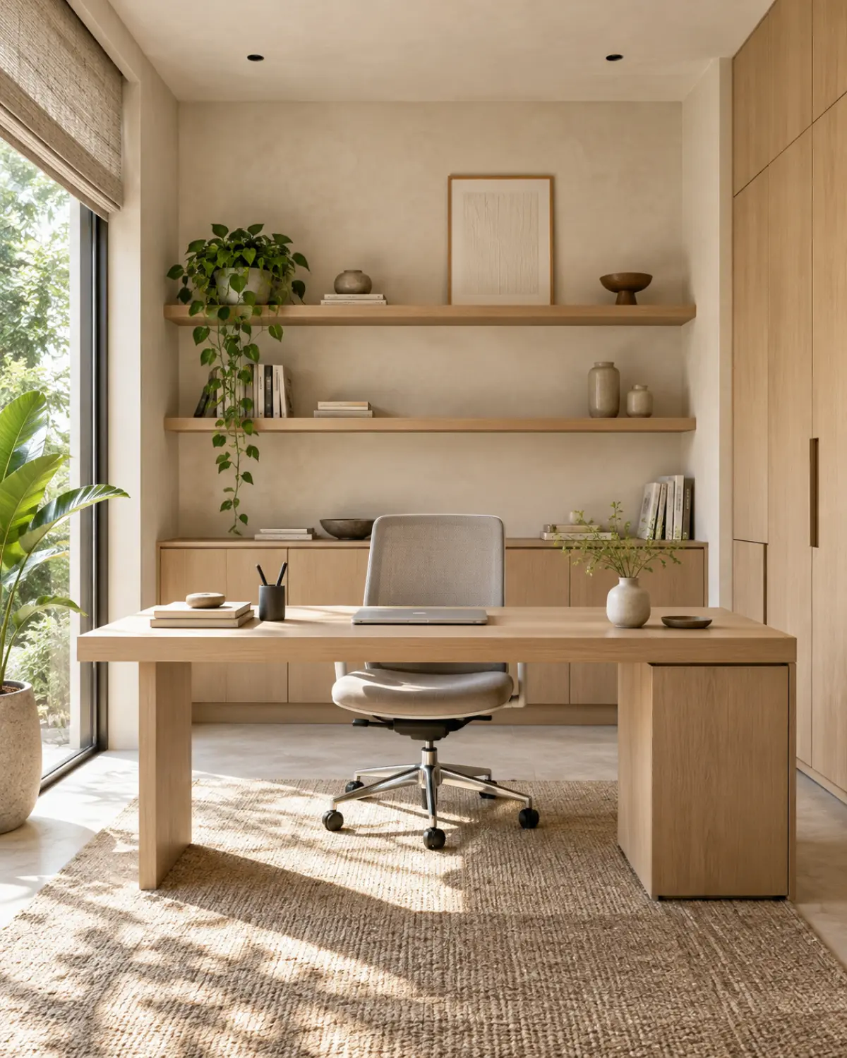 Home Office interior in the Serene Minimal style