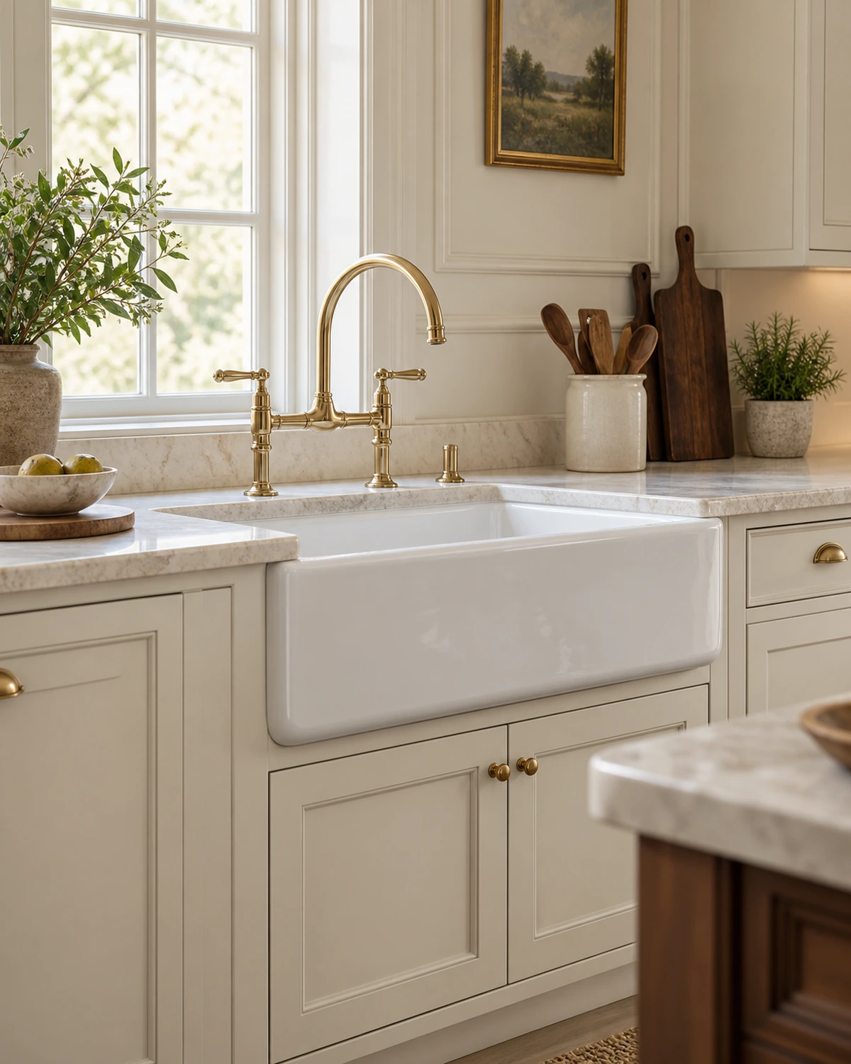 Kitchen Sink interior in the Classic Luxe style