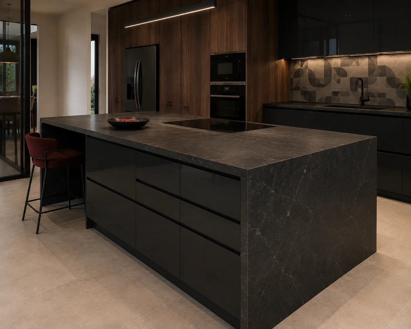 Modular Kitchen interior in the Bold Contemporary style