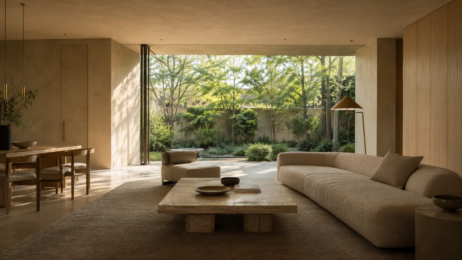 Living Room interior in the Serene Minimal style