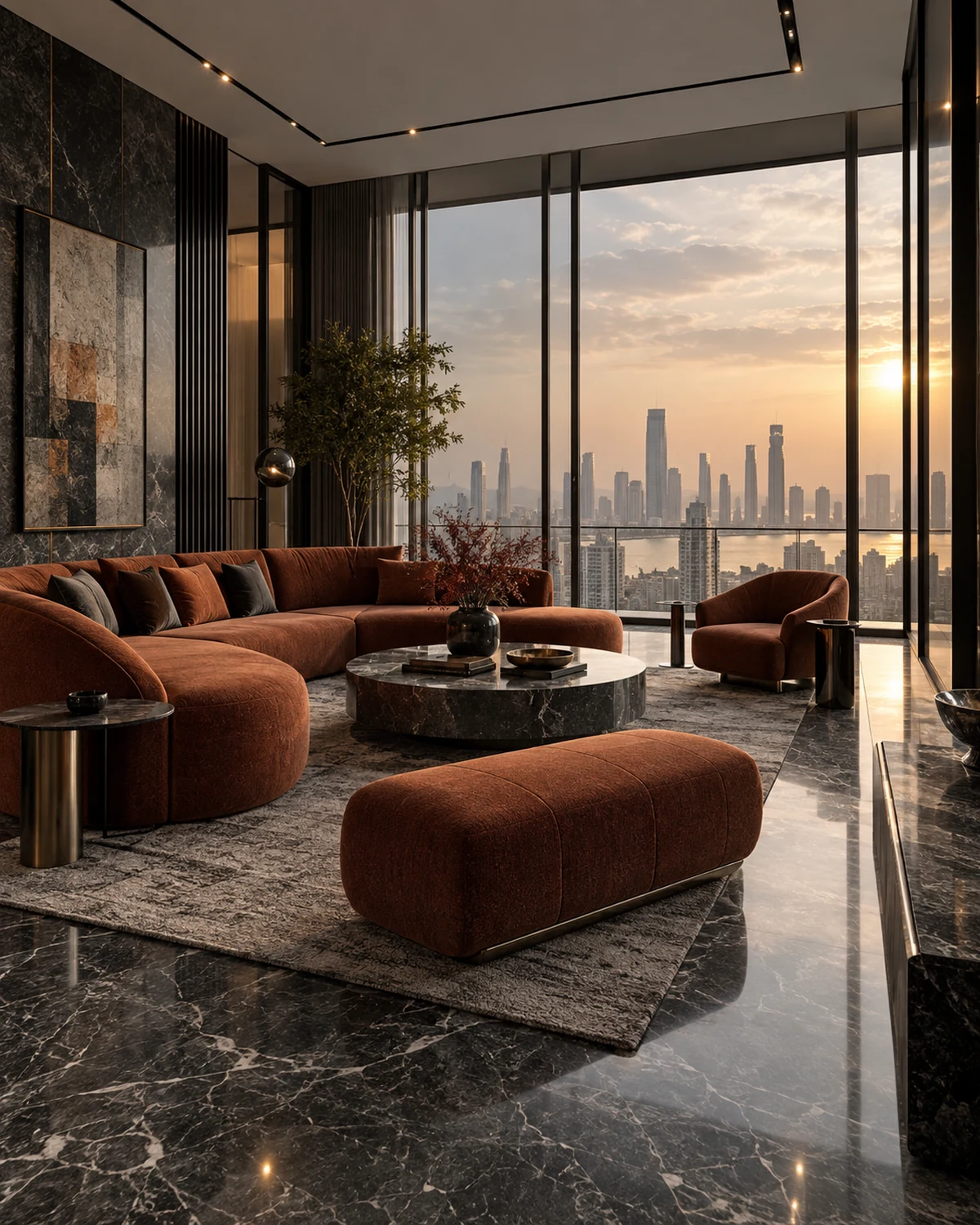 Living room interior design reference for JP Nagar