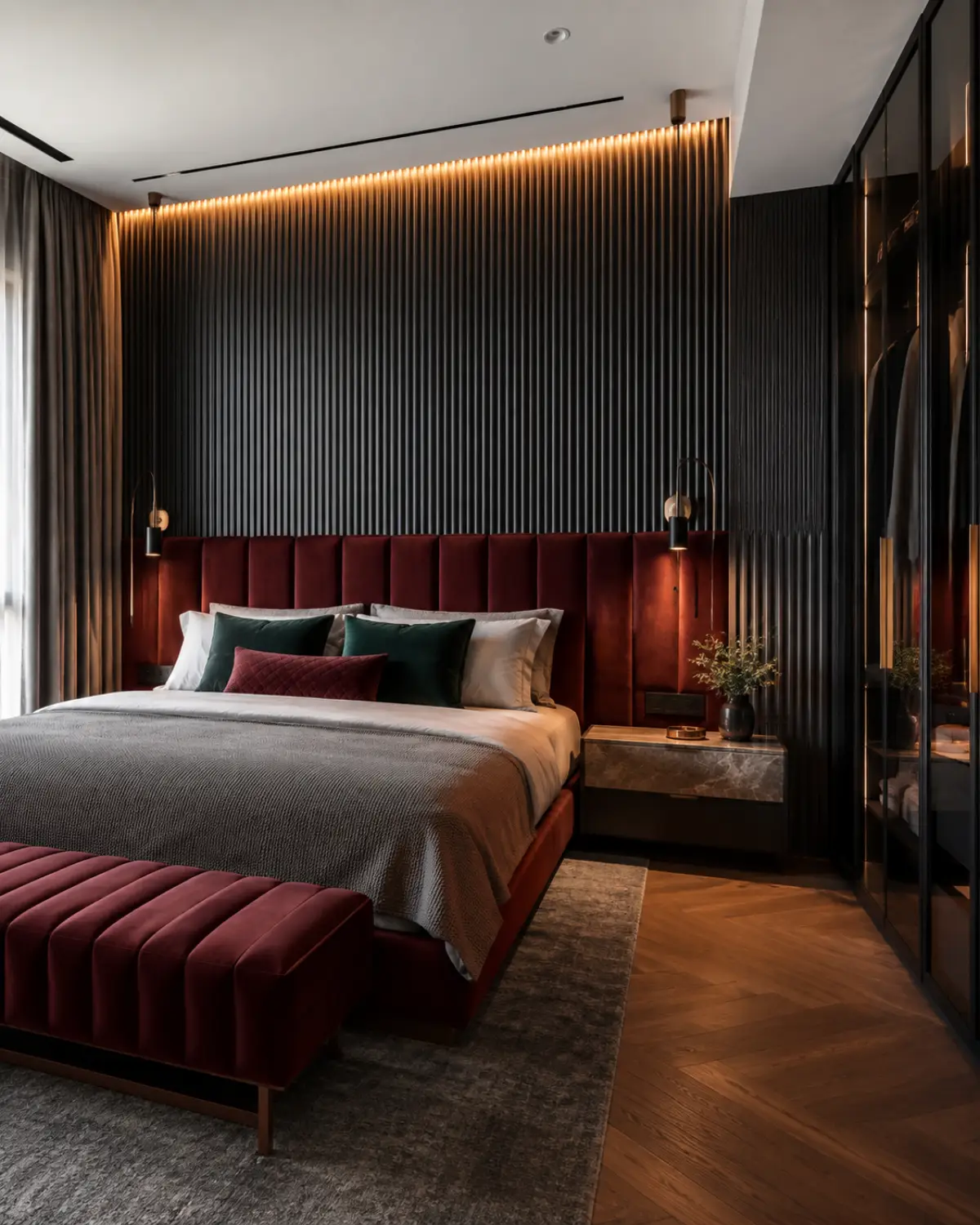 Master Bedroom interior in the Bold Contemporary style