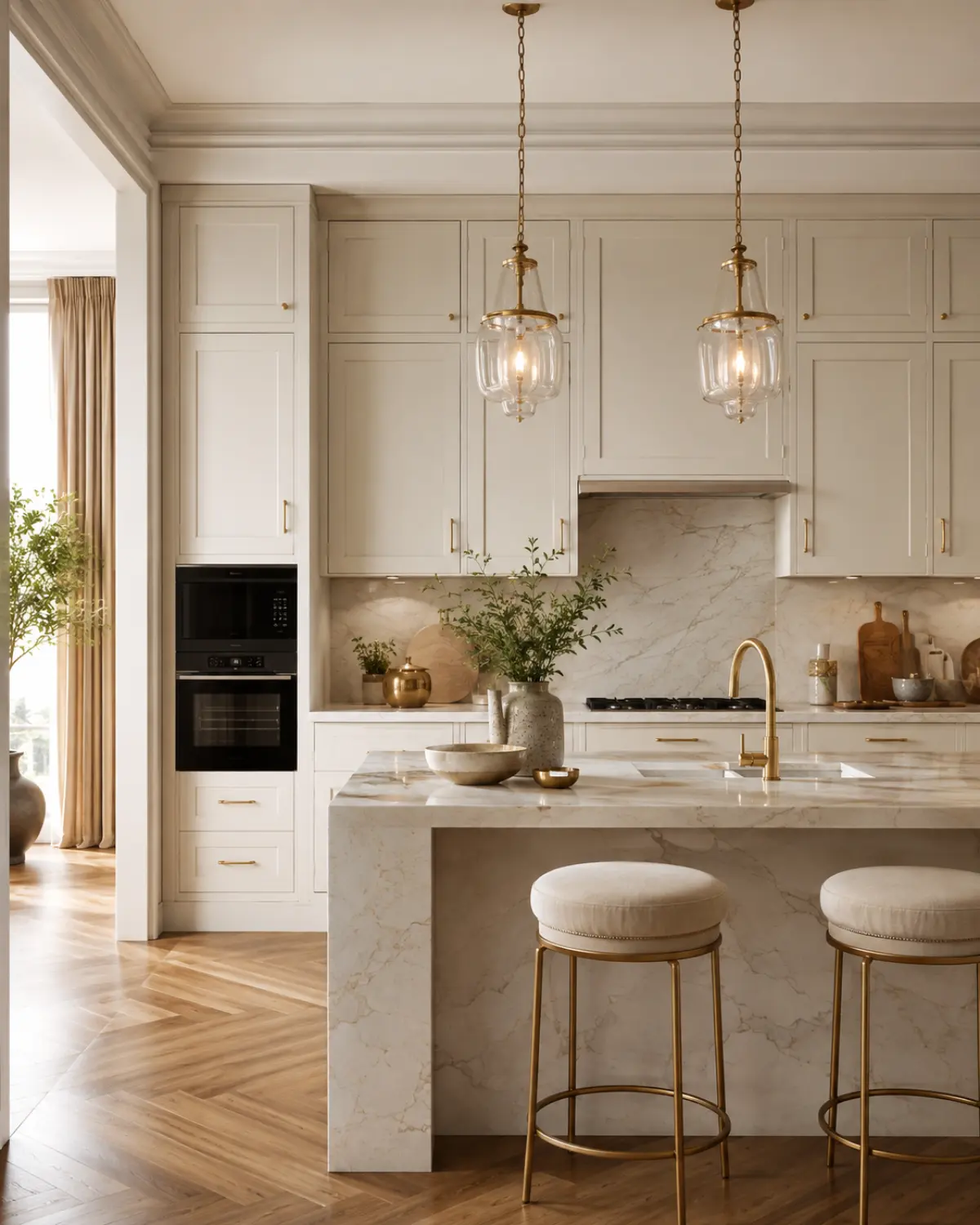 Parallel Kitchen interior in the Classic Luxe style