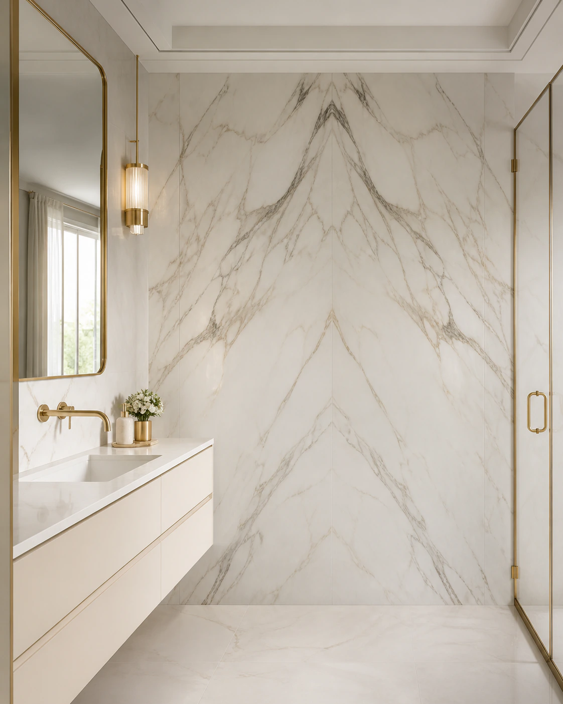 Tile interior in the Classic Luxe style