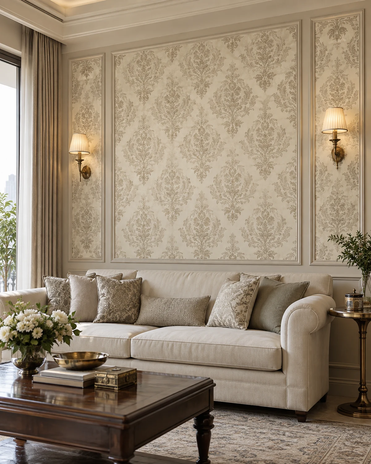Wallpaper in the Classic Luxe style