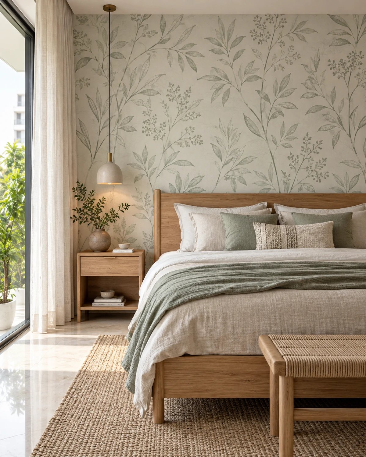 Wallpaper in the Indo-Scandinavian style