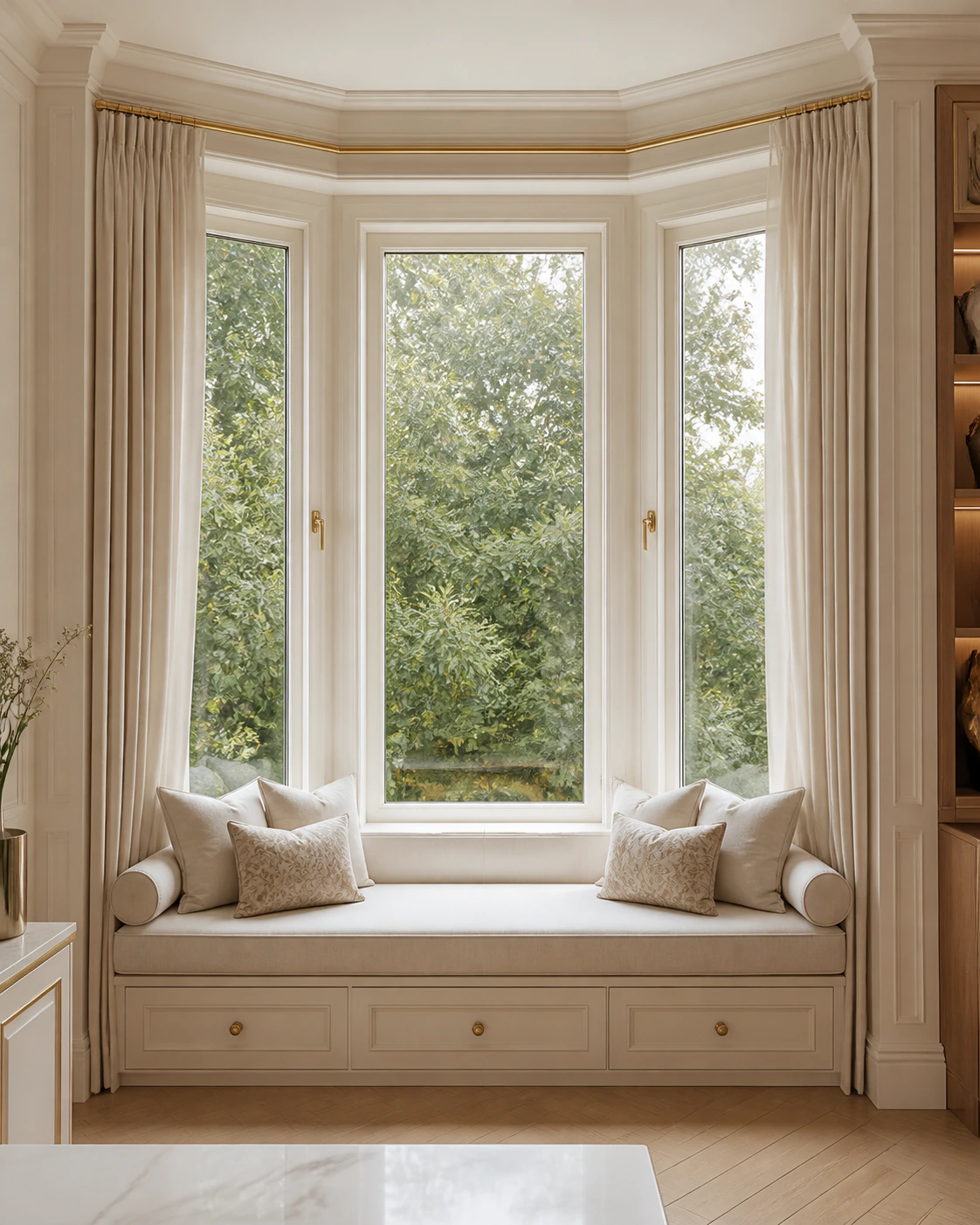 Window interior in the Classic Luxe style