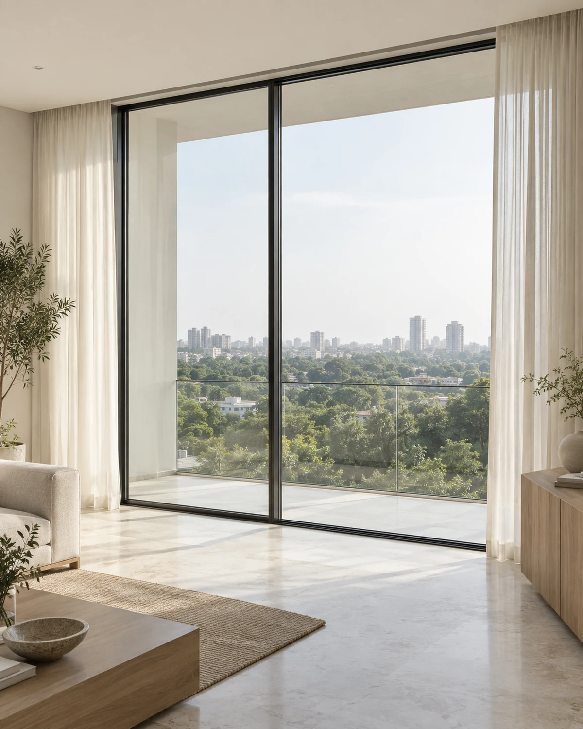 Window interior in the Serene Minimal style